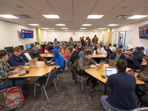 The Westfield State University History Dept. hosts Douglass at the Ely Library. At the event, volunteers transcribe files from the Douglass archive so they may be more easily accessable and searched.